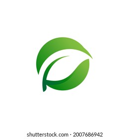 Ecología de la hoja verde elemento de diseño vectorial
