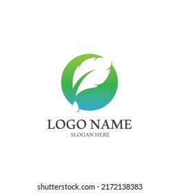 green Tree leaf ecology nature element vector