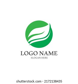 green Tree leaf ecology nature element vector