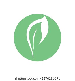 green tree leaf ecology nature element logo icon