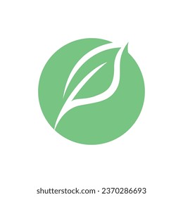 green tree leaf ecology nature element logo icon