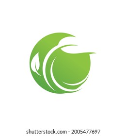 green Tree leaf ecology vector
