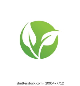 green Tree leaf ecology vector