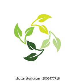 green Tree leaf ecology vector