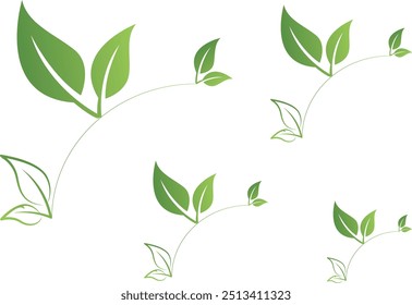 Green Tree leaf ecology Vector Art