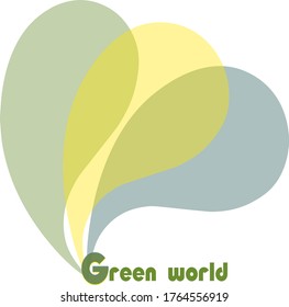 green tree leaf logo eco brand sign