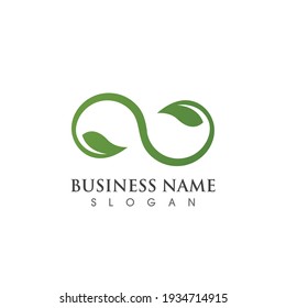  logotipo de hoja verde ecología elemento de naturaleza vector