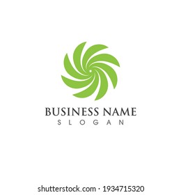  green Tree leaf  logo  ecology nature element vector