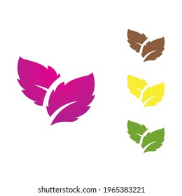  green Tree leaf  logo ecology nature element vector