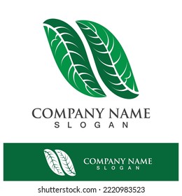 Green tree leaf nature logo images illustration design