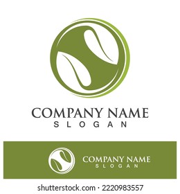 Green tree leaf nature logo images illustration design