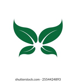 Green tree leaf nature logo images illustration design
