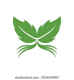 Green tree leaf nature logo images illustration design