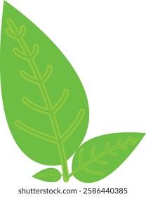 green tree leafs adobe illustrator