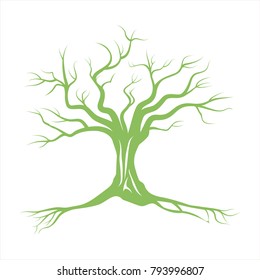 green tree leaves 