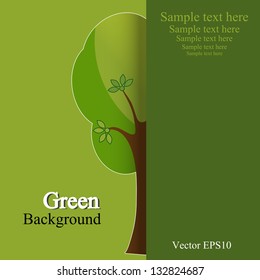 green tree with leaves background