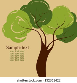 green tree with leaves background
