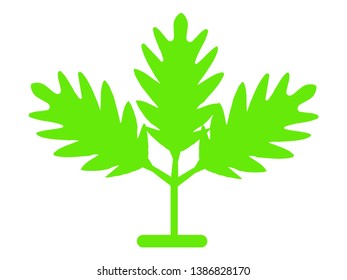 Green Tree leaves icons. Vector illustration. Abstract Leaf Logo design vector template.