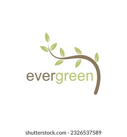 Logo-Design für grüne Blätter