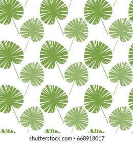 Green Tree Leaves Seamless Pattern Abstract Background Vector Illustration