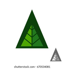 Green tree logo design 