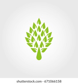 green tree logo design