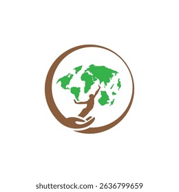 Green Tree logo illustration. Vector silhouette of a tree. Logo vector design template. logo and Drops of water combined with a tree. design Premium Vector. Root Of The Tree illustration