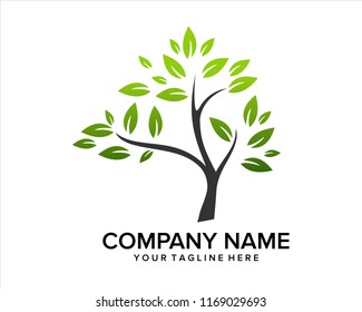 Green Tree Logo Vector Stock Vector (royalty Free) 1169029693 