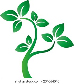 green tree logotype environ milieu