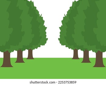 árbol verde y paisaje pradera