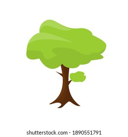 
green tree on white background