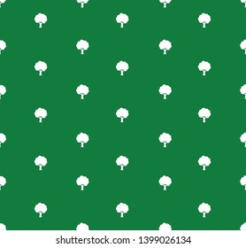 Green Tree seamless pattern, background