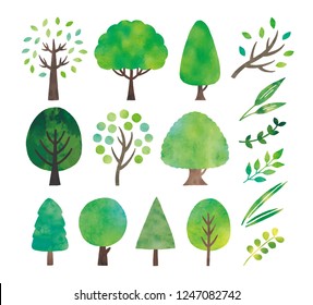 green tree set