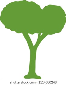 Green Tree silhouette