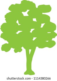 Green Tree silhouette
