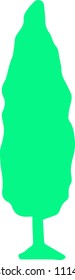 Green Tree silhouette