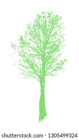 green Tree silhouette Vector