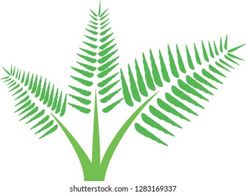green tree silhouette.vector illustration. vector silhouette.
