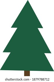 Green tree with the trunk