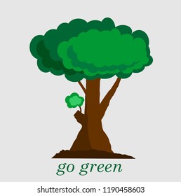 green tree vector