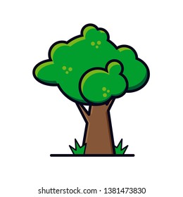 green tree vector design illustration