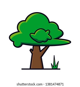 green tree vector design illustration