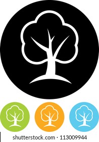 Green Tree - Vector icon isolated