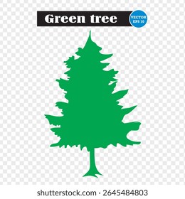 Green tree vector icon. Tree simple logo. vector illustration. Eps 10