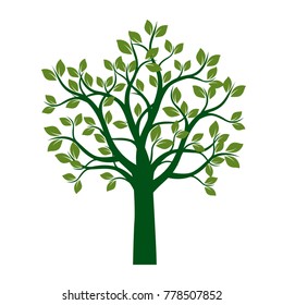 Green Tree Vector Illustration Stock Vector (Royalty Free) 778507852 ...