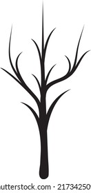 green tree vector illustration on white background12.eps
