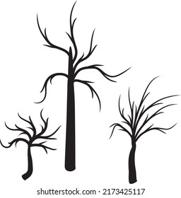 grüner Baum, Vektorgrafik auf weißem Hintergrund 15.eps
