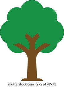 Ícone escalável de ilustração de vetor de árvore verde