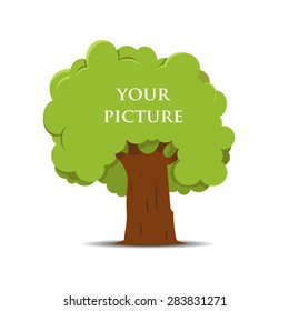 Green tree for words. Vector.