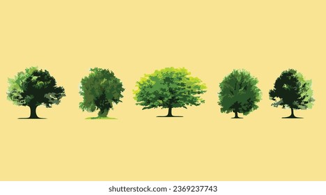 green trees in a beautiful look